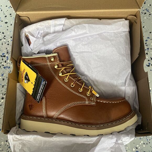 New Mens Herman Survivors Steel Toe Work Boots Sz 8 Oakridge NIB - Picture 1 of 7